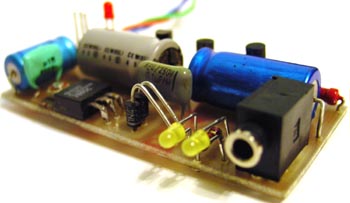 Power supply with inflacted LEDs