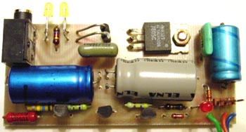 Power supply with soldered elements